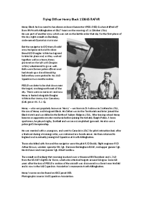 A preview of a PDF biography for Black, Henry